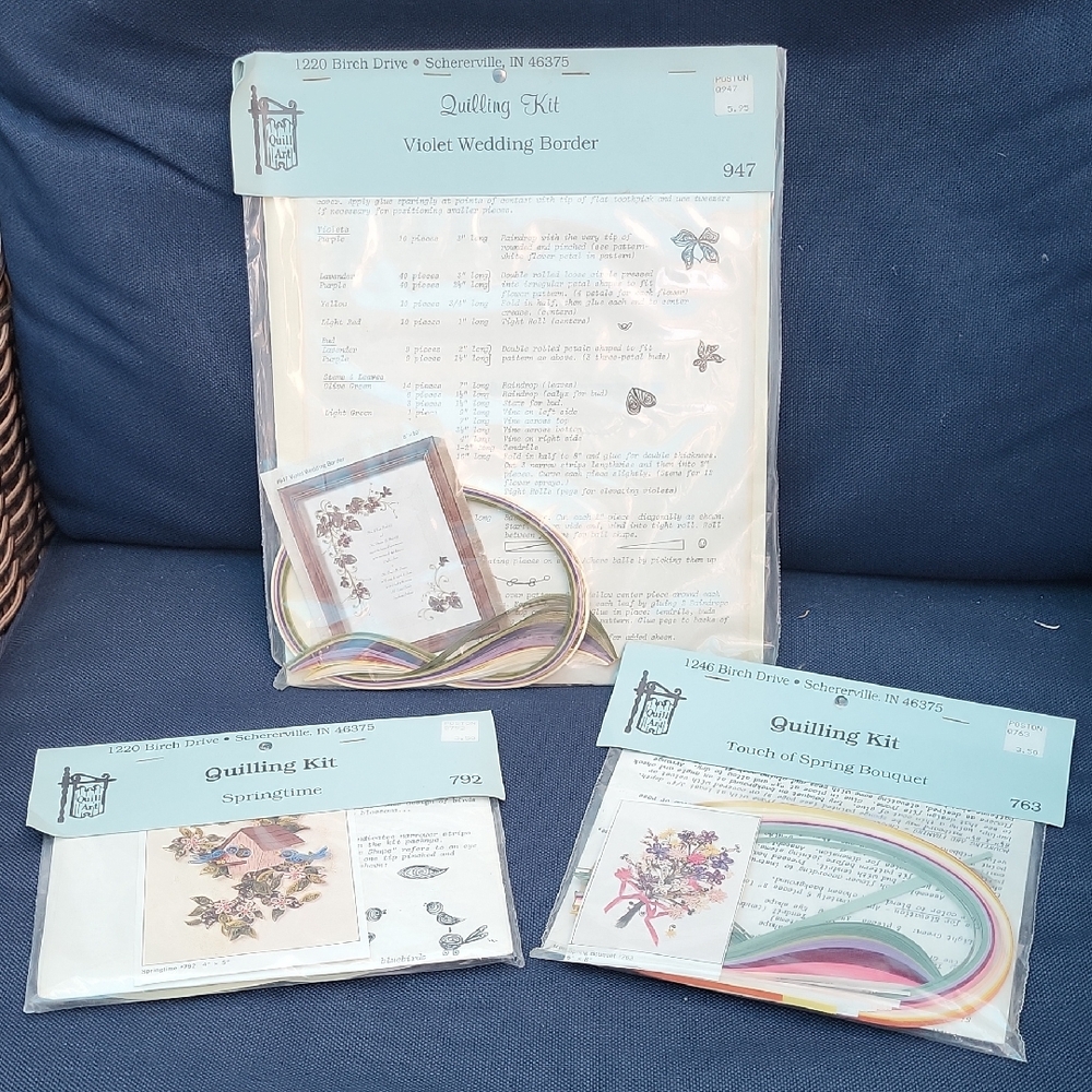 Quilling Kit Sets with Multicolor Strips NWT